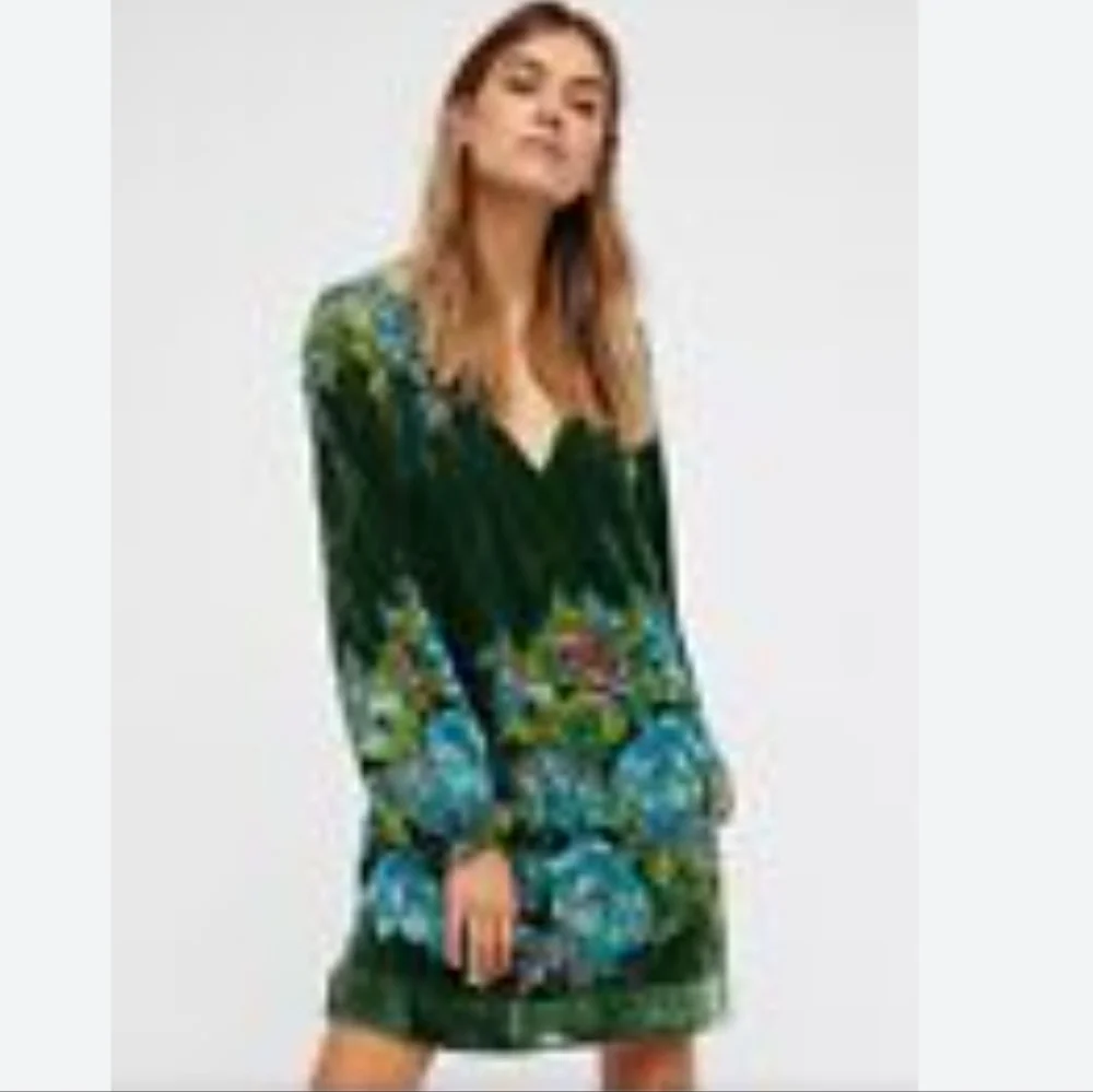 Free people Misha burnout velvet mini drees